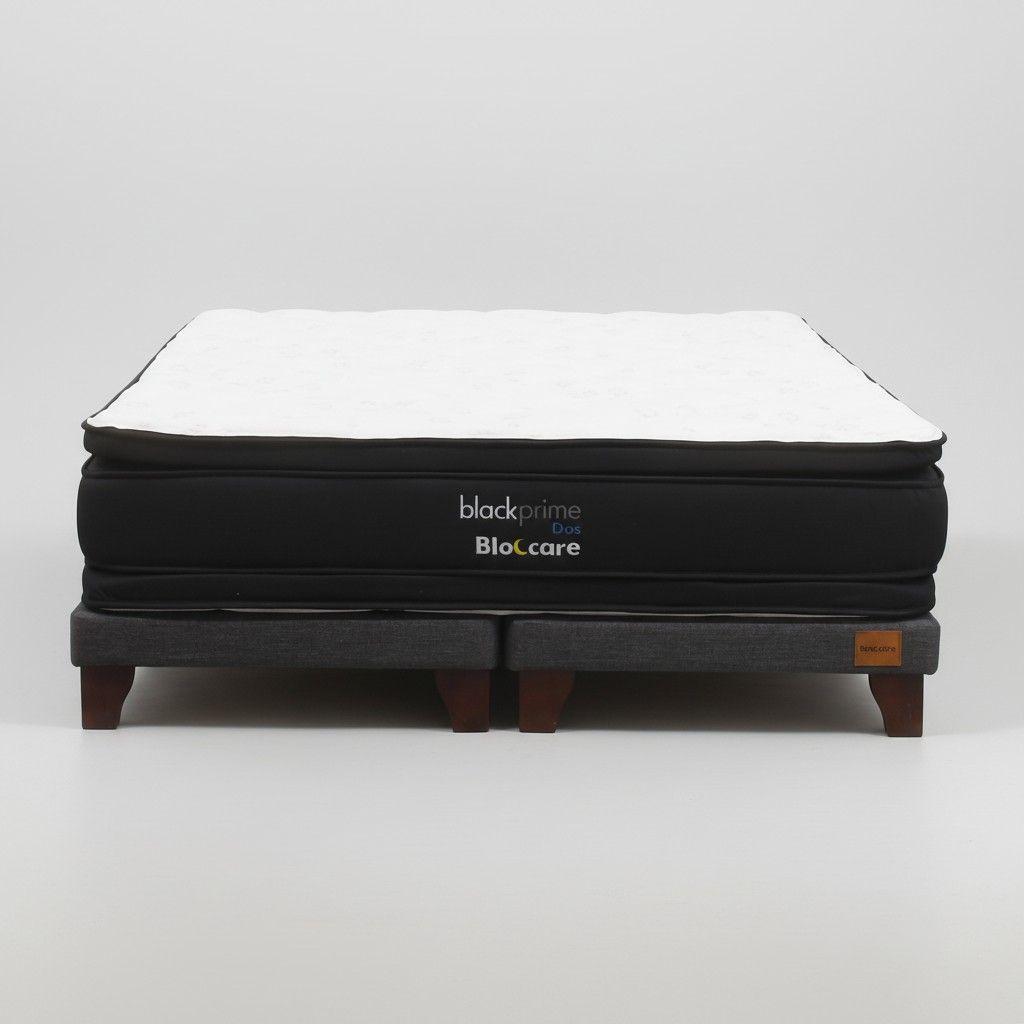 Cama King Box 8cm L200cm Colchon Modelo 2 Con Pata De 11 Cm-2