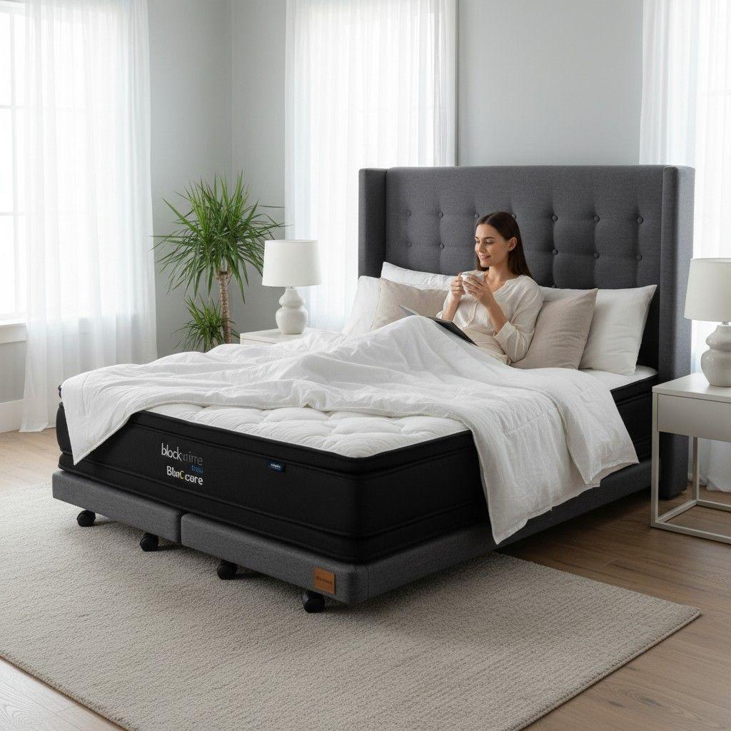 Cama 2 Plaza Box8 L200 Colchon Mod Dos Respaldo Rueda Divan -4