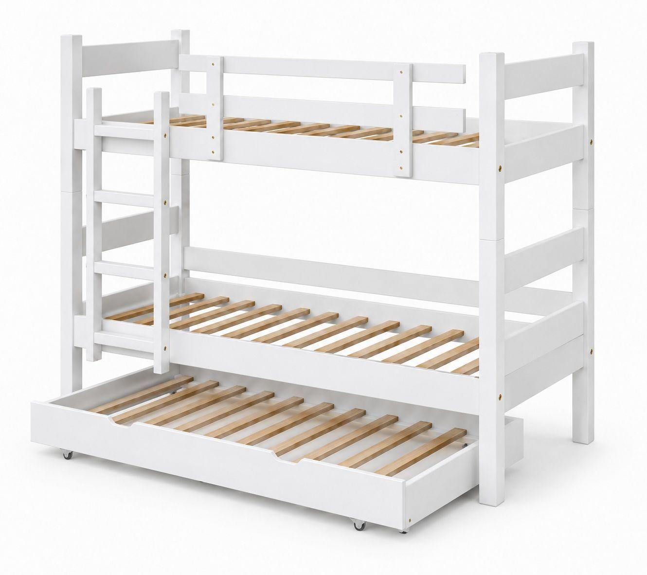 Camarote Desmontable Triple L200 cm 1 Plaza BLANCO-1