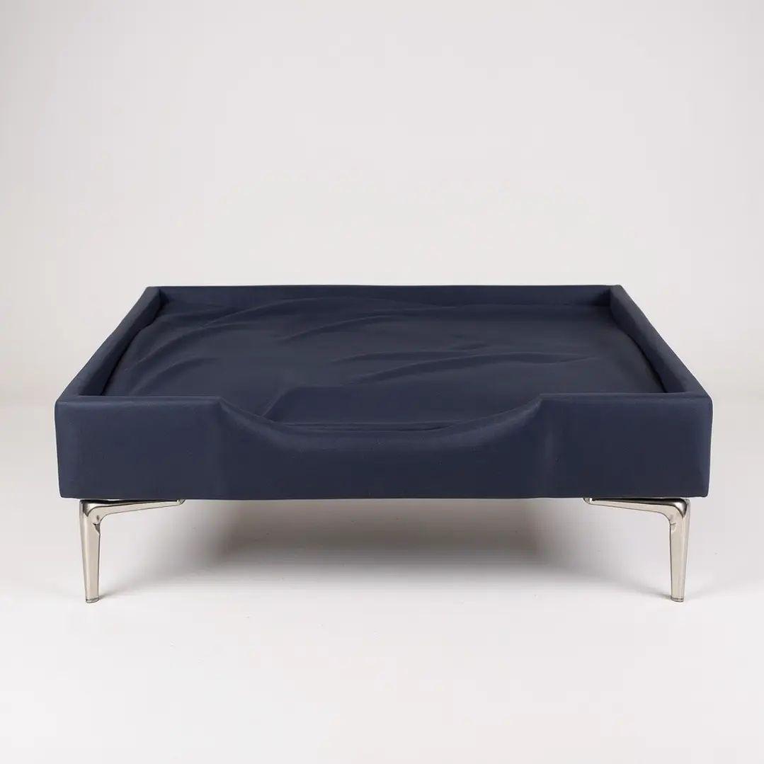 Cama de Mascotas - Talla S (55x40 cm) / Pata Cromada 15 cm (Negro)-1