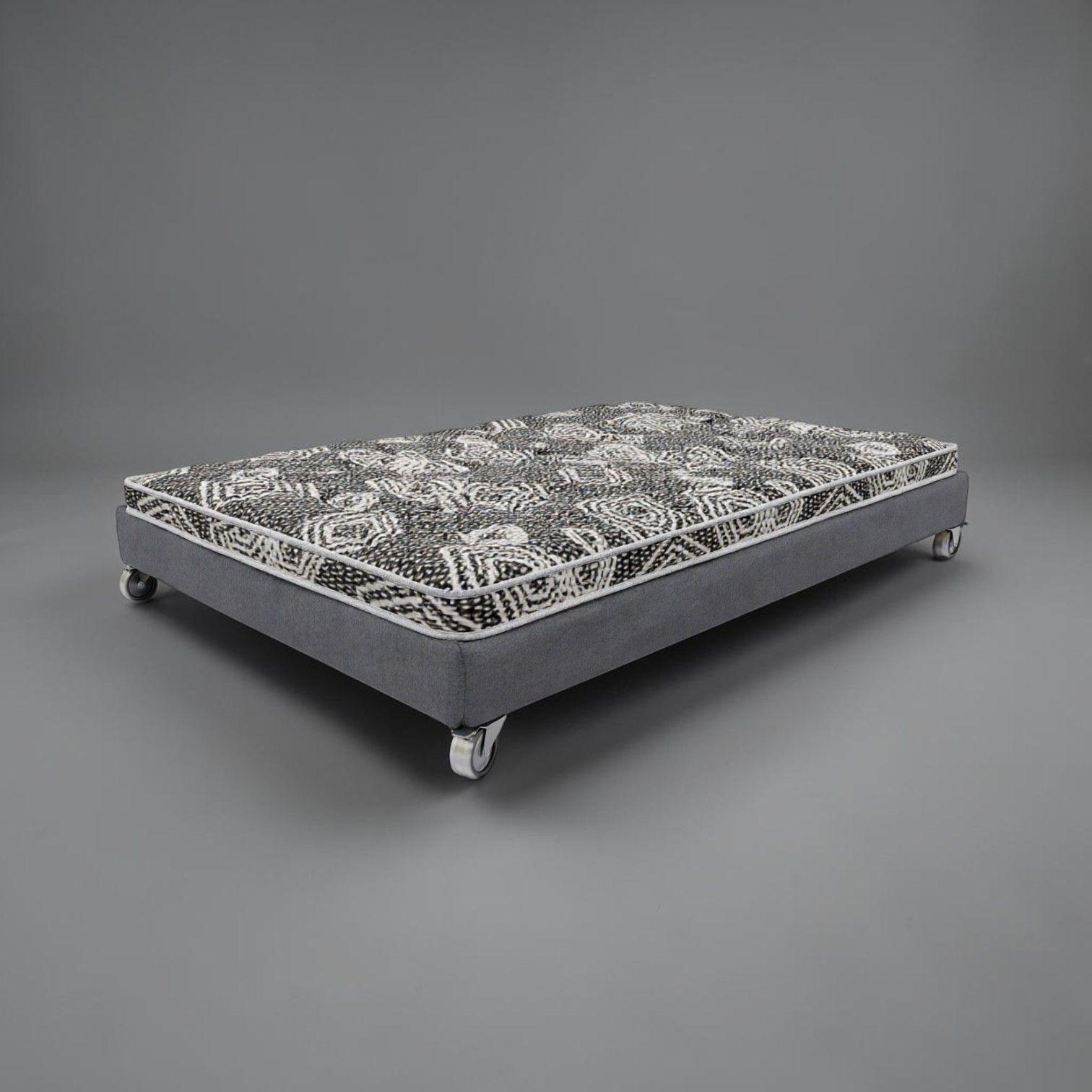 Cama 1 Plaza Box 13 cm L180 cm Colchon Ideal Rueda Pyton-1