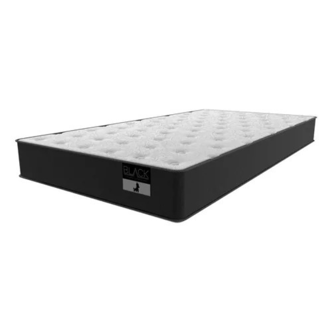 Cama de 1.5 plaza modelo Black largo 190 cm -3