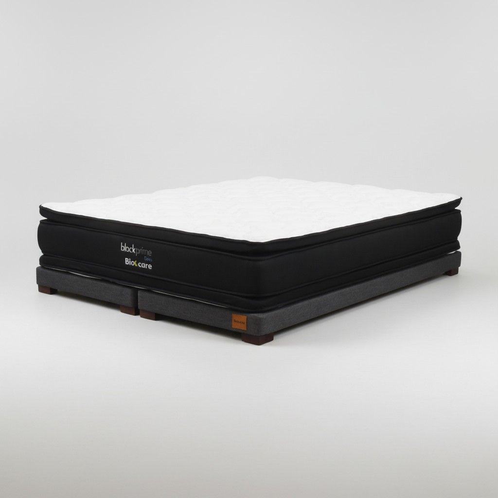 Cama 2 Plazas Box 8 L190cm Colchon Modelo 2 Con Pata 4 5 Cm -1