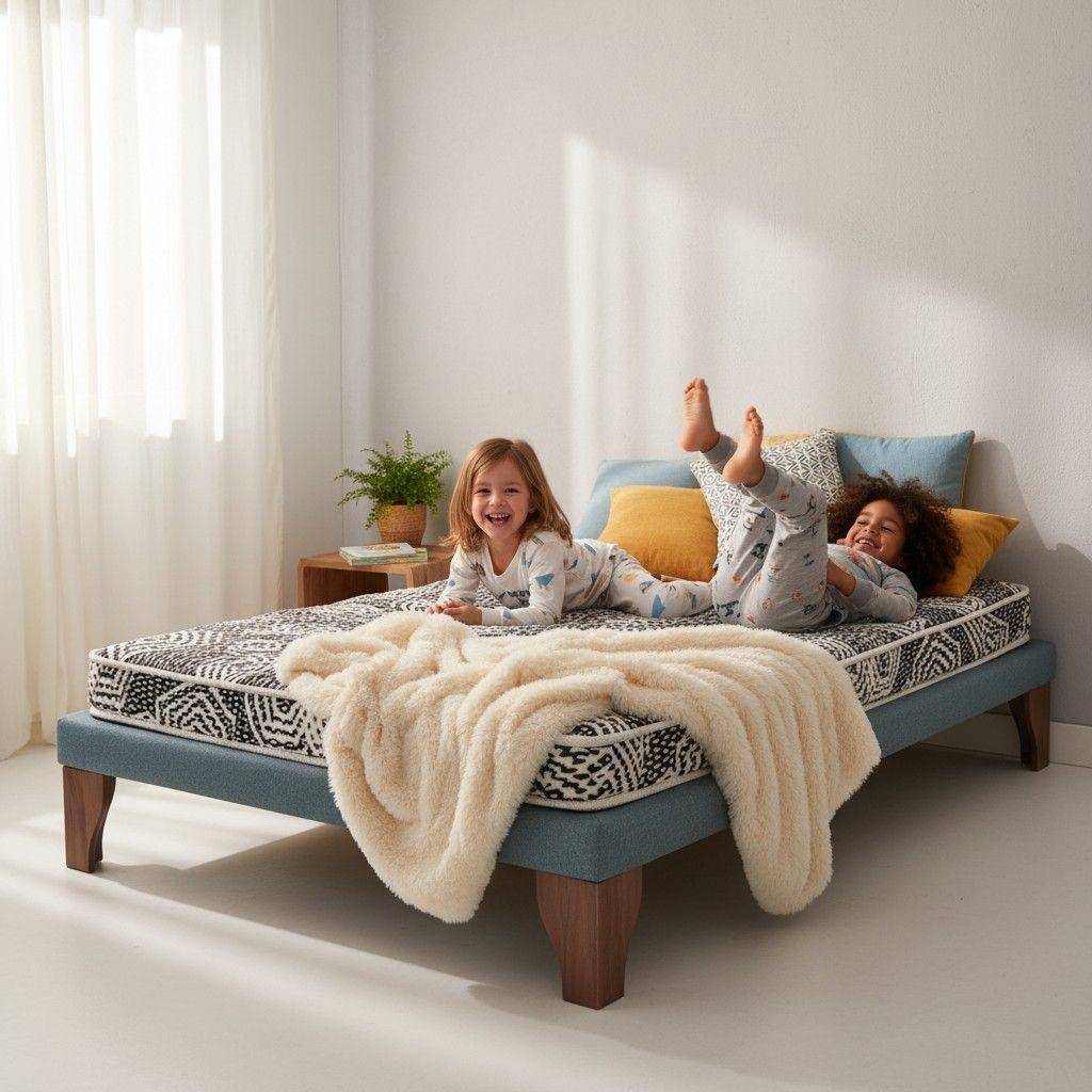 Cama 1.5 Plaza Box 8 cm L190 cm Colchon Ideal Pata 19.5 Cm-0