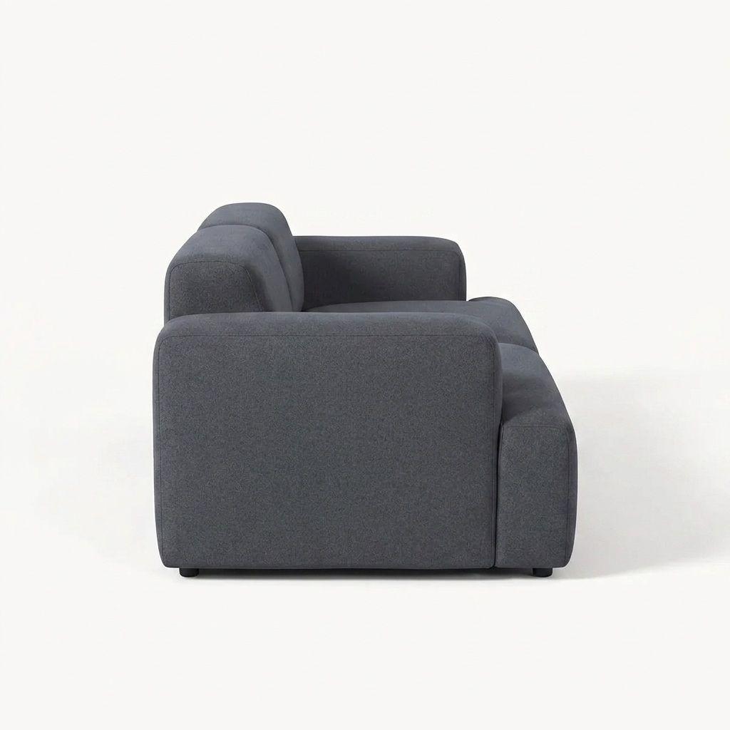 Sof Bloccare 2 Cuerpos Largo 180 cm Gris Oscuro-2