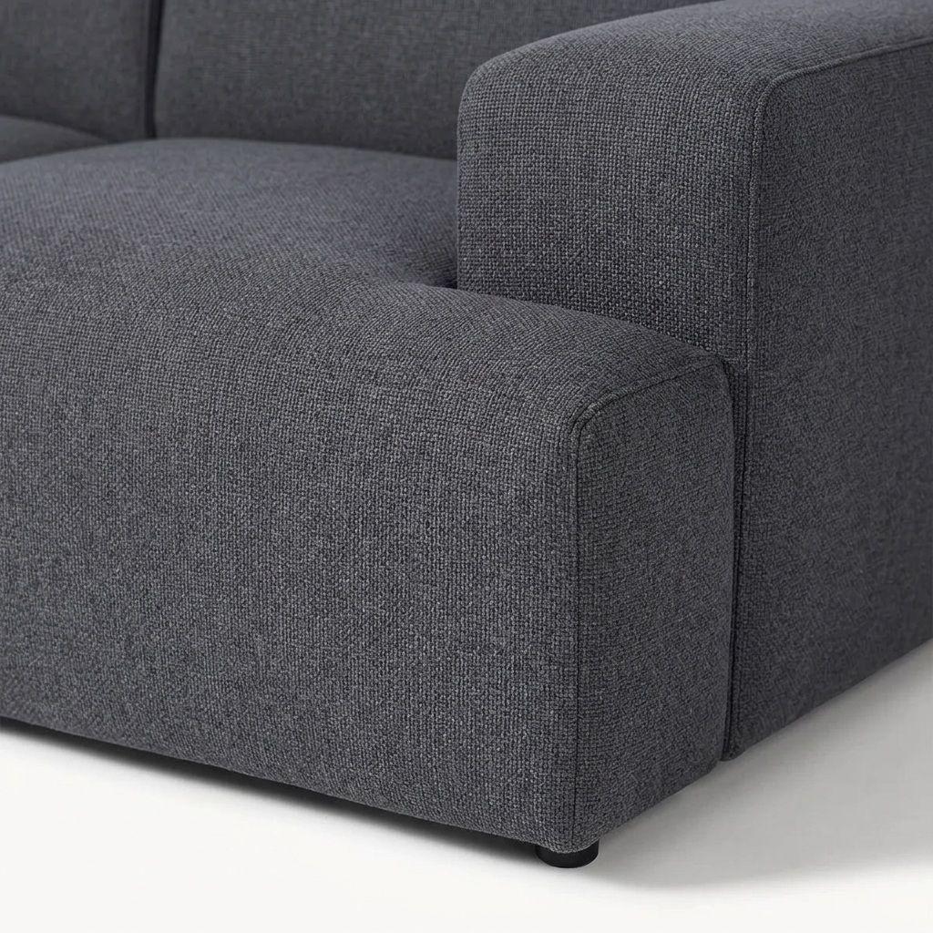 Sof Bloccare 2 Cuerpos Largo 180 cm Gris Oscuro-3