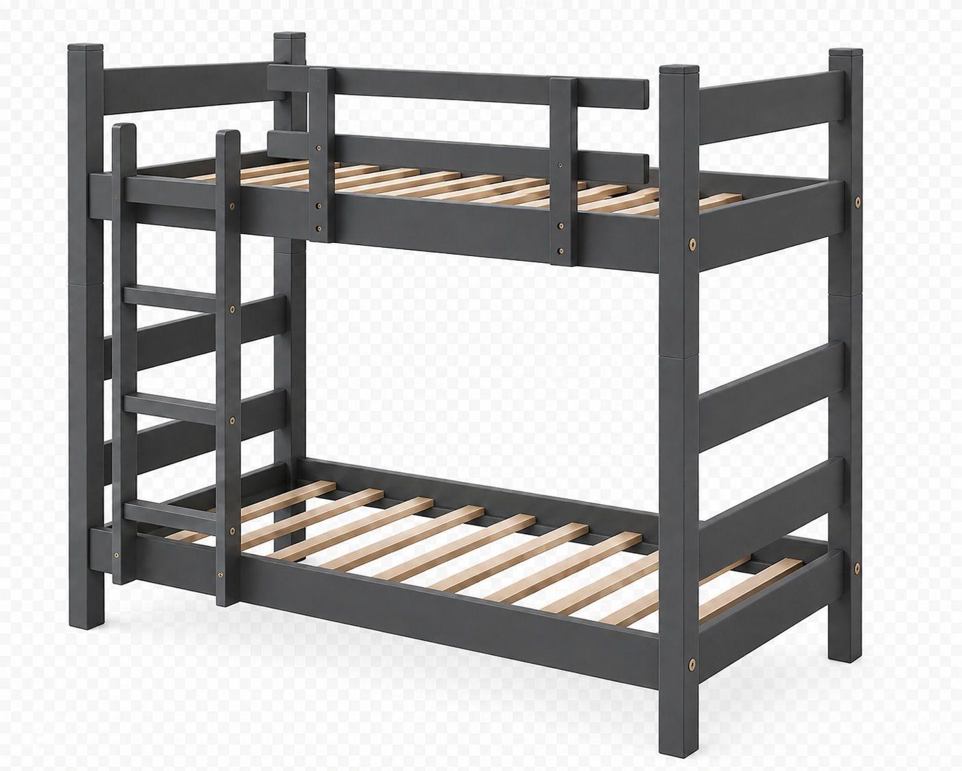 Camarote Desmontable Doble L200 cm 1 Plaza GRIS-2