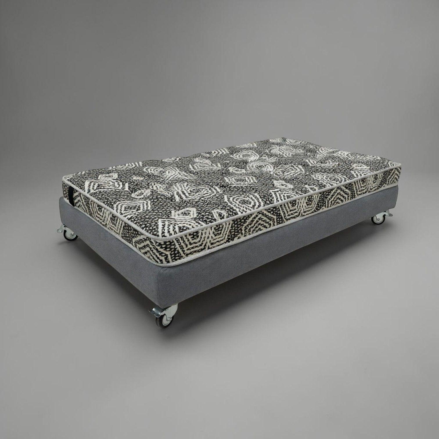 Cama 1.5 Plaza Box 13 cm L180 cm Colchon Ideal Rueda Deluxe-1
