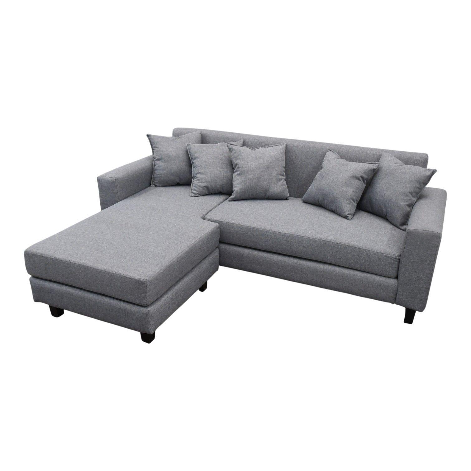 Sofa Seccional Bloccare 2 Cuerpos Tela Verona Gris-0
