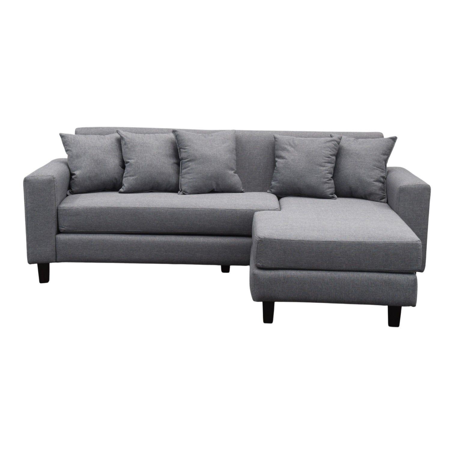 Sofa Seccional Bloccare 2 Cuerpos Tela Verona Gris-4