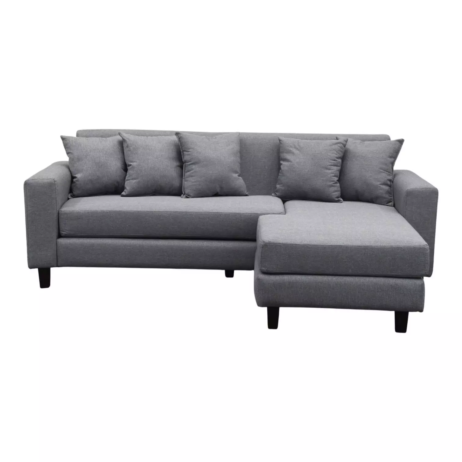 Sofa Seccional Bloccare 3 Cuerpos Tela Verona Gris-4