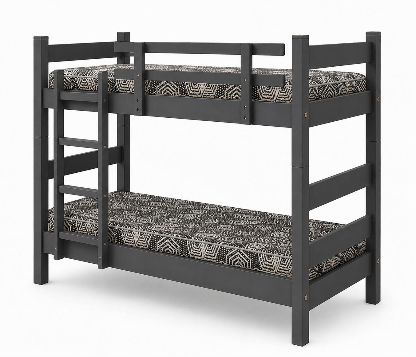 Camarote Desmontable Doble L200 cm Colchones Ideal 1 5 Plaza GRIS-1