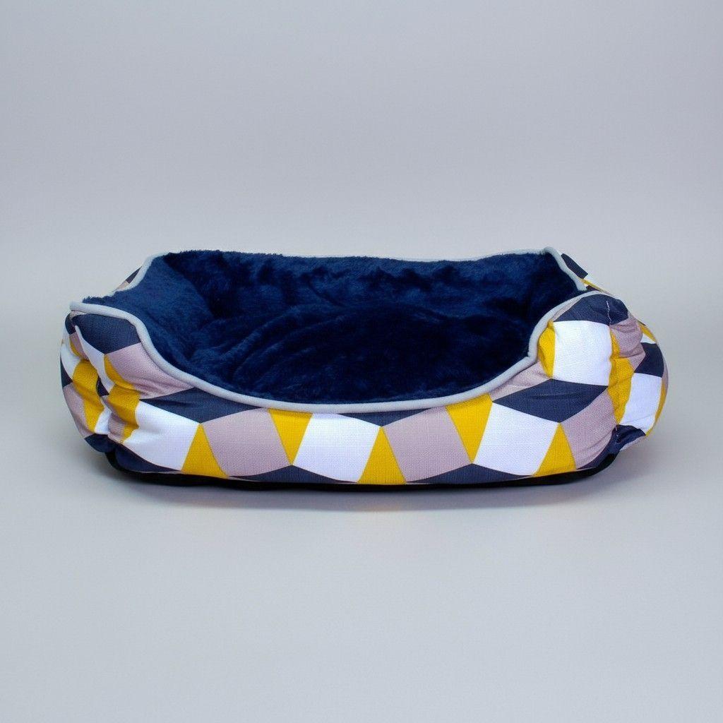 Cama Para Mascotas Espuma - Talla L (Tricolor AMARILLO)-2