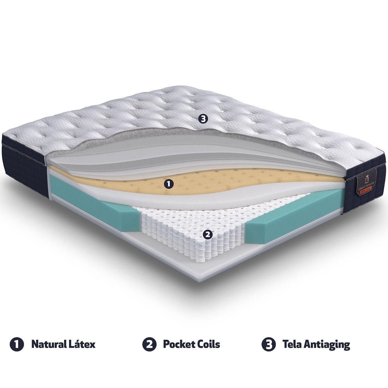 CAMA BAÚL GRIS SUPER KING DIVIDIDA L200 + COLCHÓN CIC PREMIUM + PATAS DE 11 CM-7