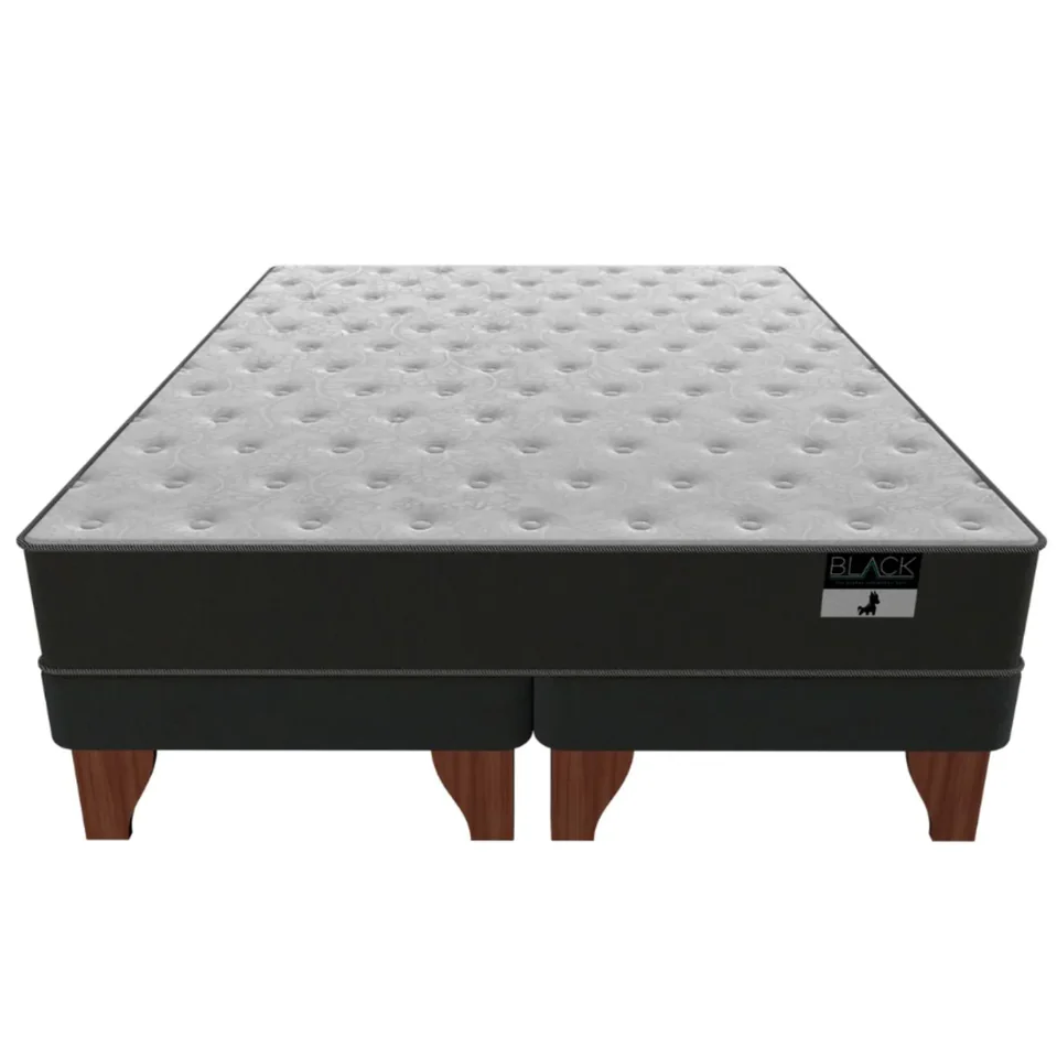 Cama 2 plaza modelo Black largo 200 cm-1