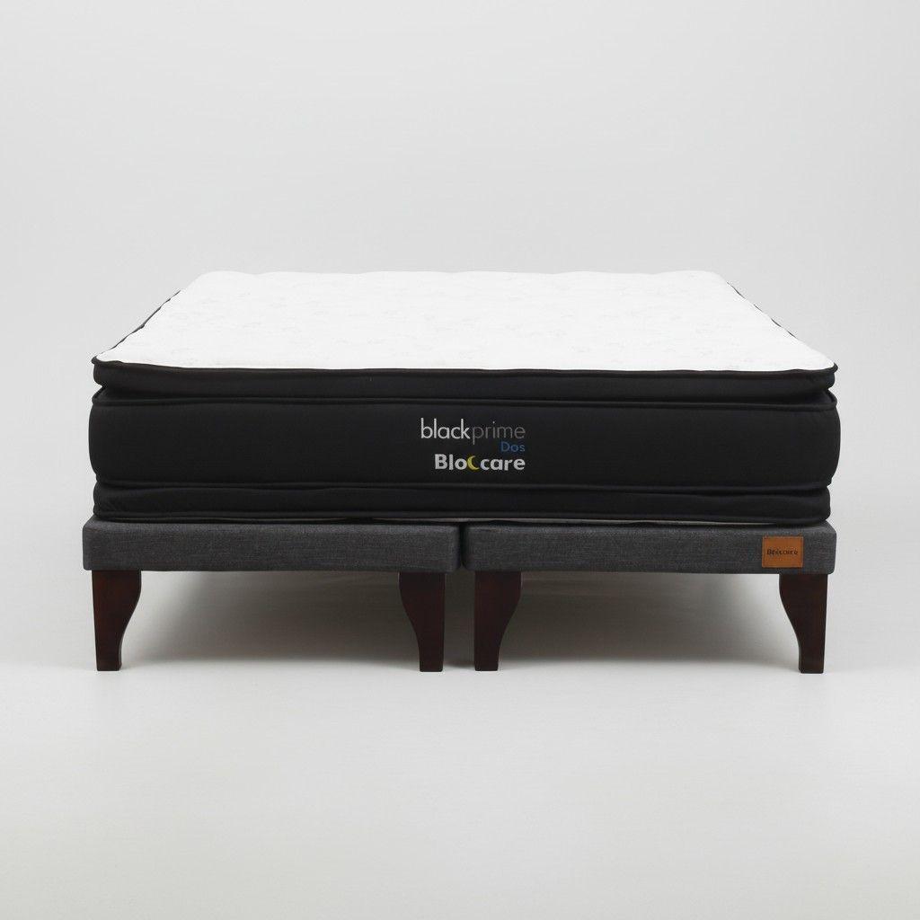 Cama 2 Plazas Box 8 L200  Colchon Modelo 2 Con Pata 19 5 Cm -2