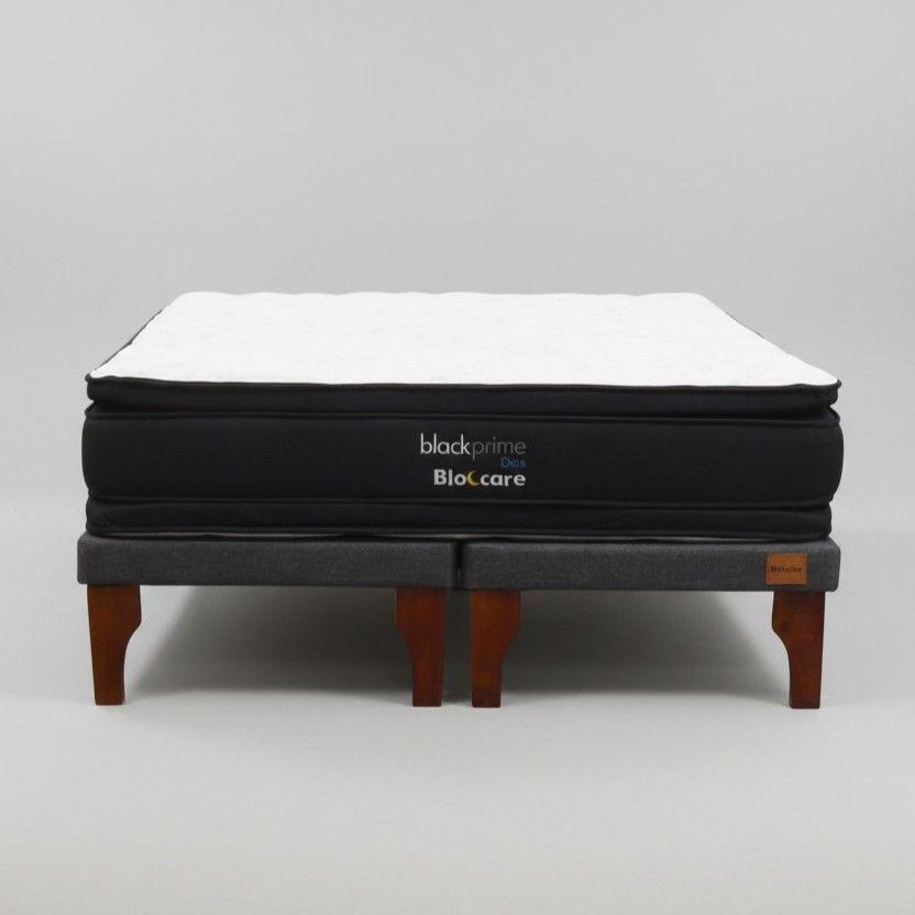 Cama 2 Plazas Box 8 L190 Colchon Modelo 2 Con Pata De 24 Cm -2