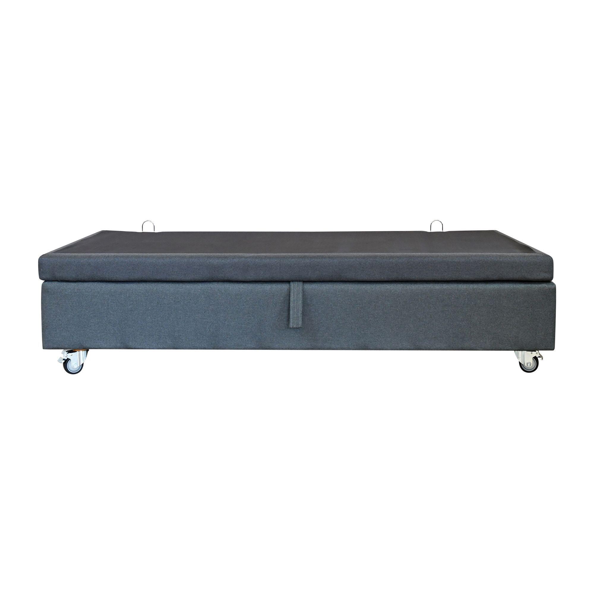 BASE DE CAMA BAUL 1.5 PLAZA LARGO 200 CM CON RUEDA DELUXE-2