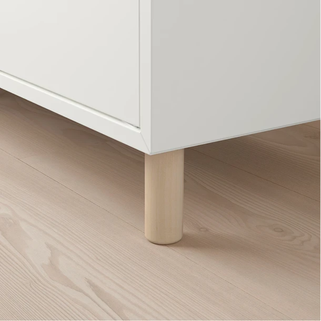 Kit 4 Patas Madera Con Placa Para Sillones y Gabinetes Altura 10 Cm-2