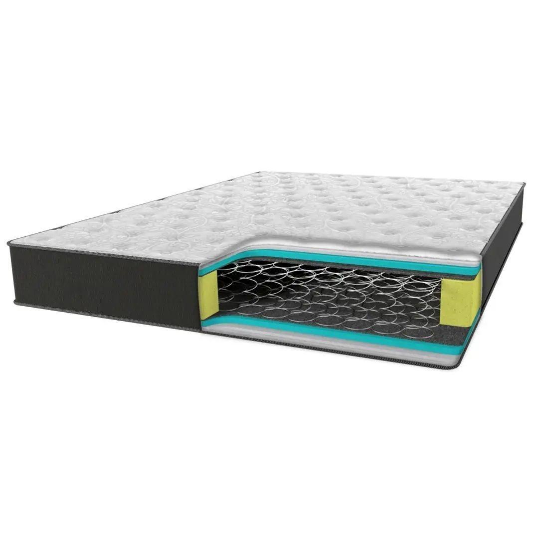 Colchón 1.5 plaza modelo Black largo 200 cm-2