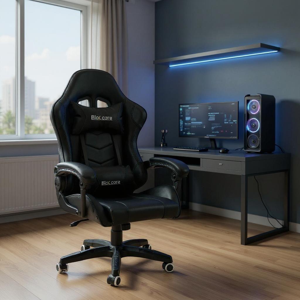 Silla Gamer Reclinable - Color Negro-2