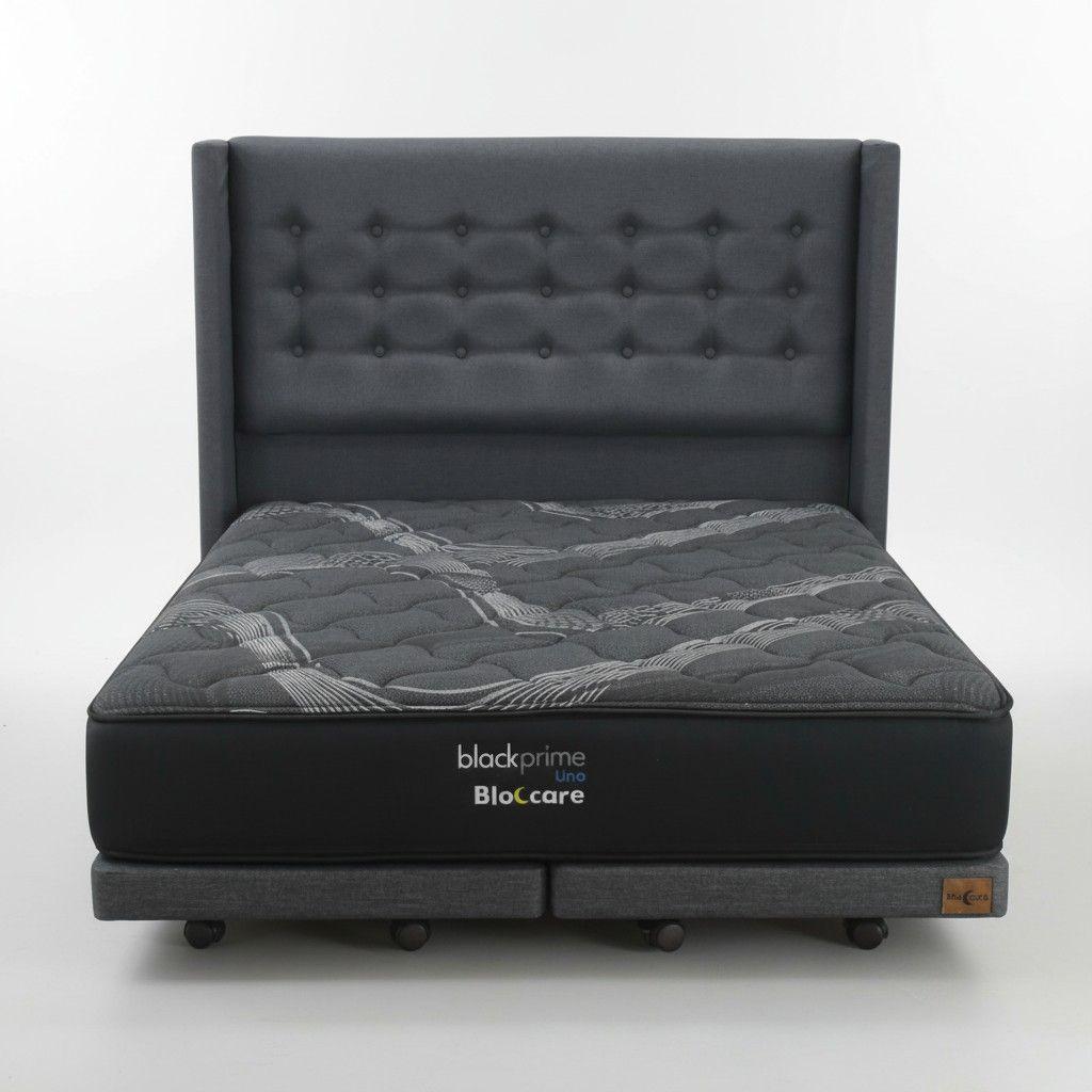 Cama King Box 8 L200cm Colchon Mod Uno Respaldo Rueda Divan -2