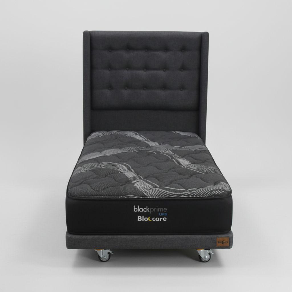 Cama 1 Plaza Box8 L200 Colchn Mod Uno Respaldo Rueda Deluxe -2