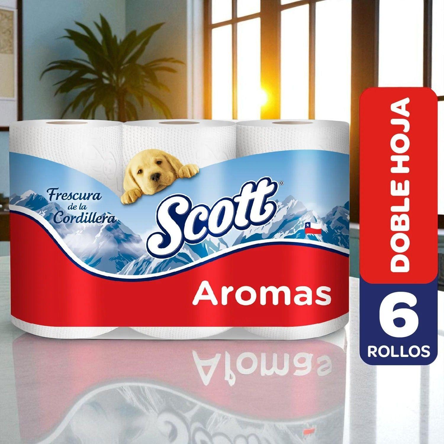 Scott Aromas 6 Rollos Doble Hoja 21,1 mts-0