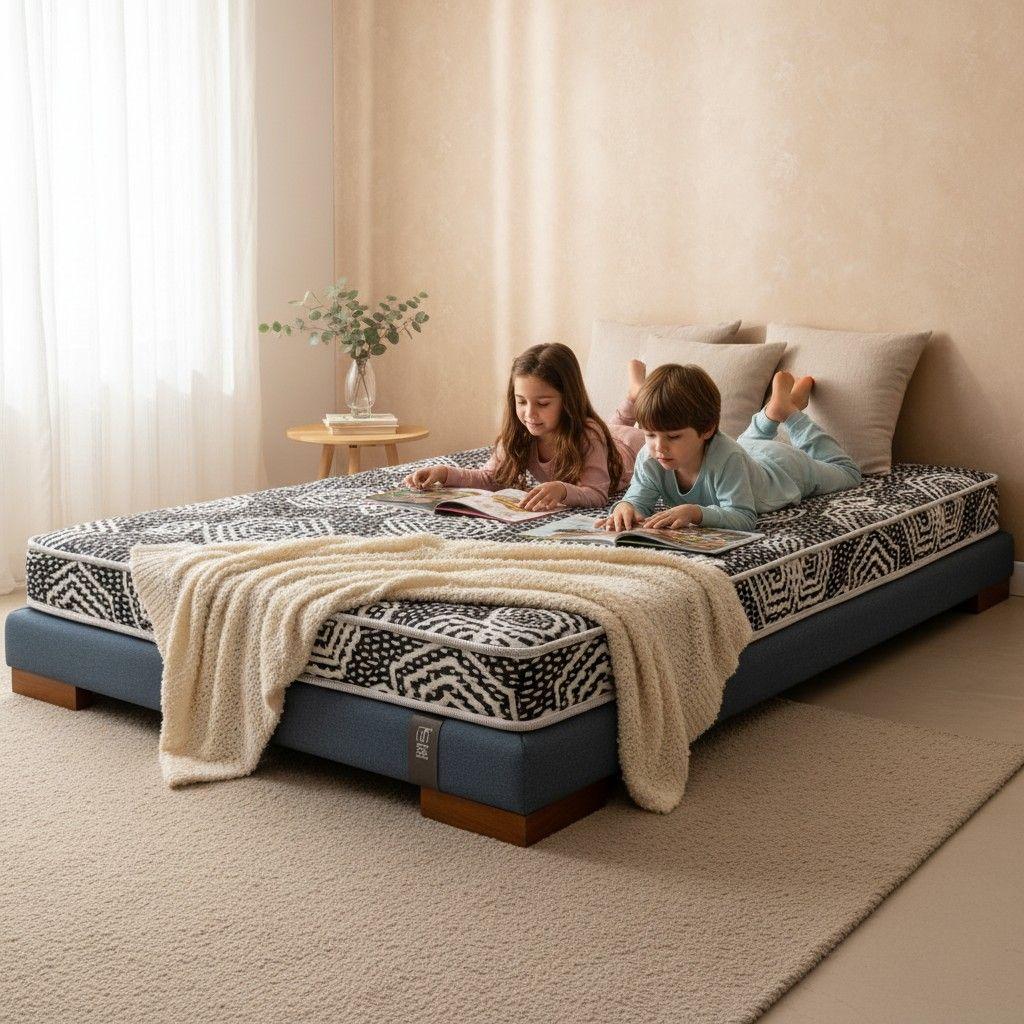 Cama 1 Plaza Box 8 cm L180 cm Colchon Ideal Pata 4.5 Cm-0