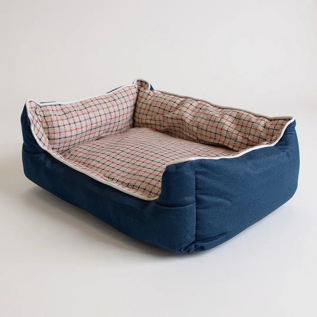 Cama Para Mascotas Espuma - Talla L (Azul)-3