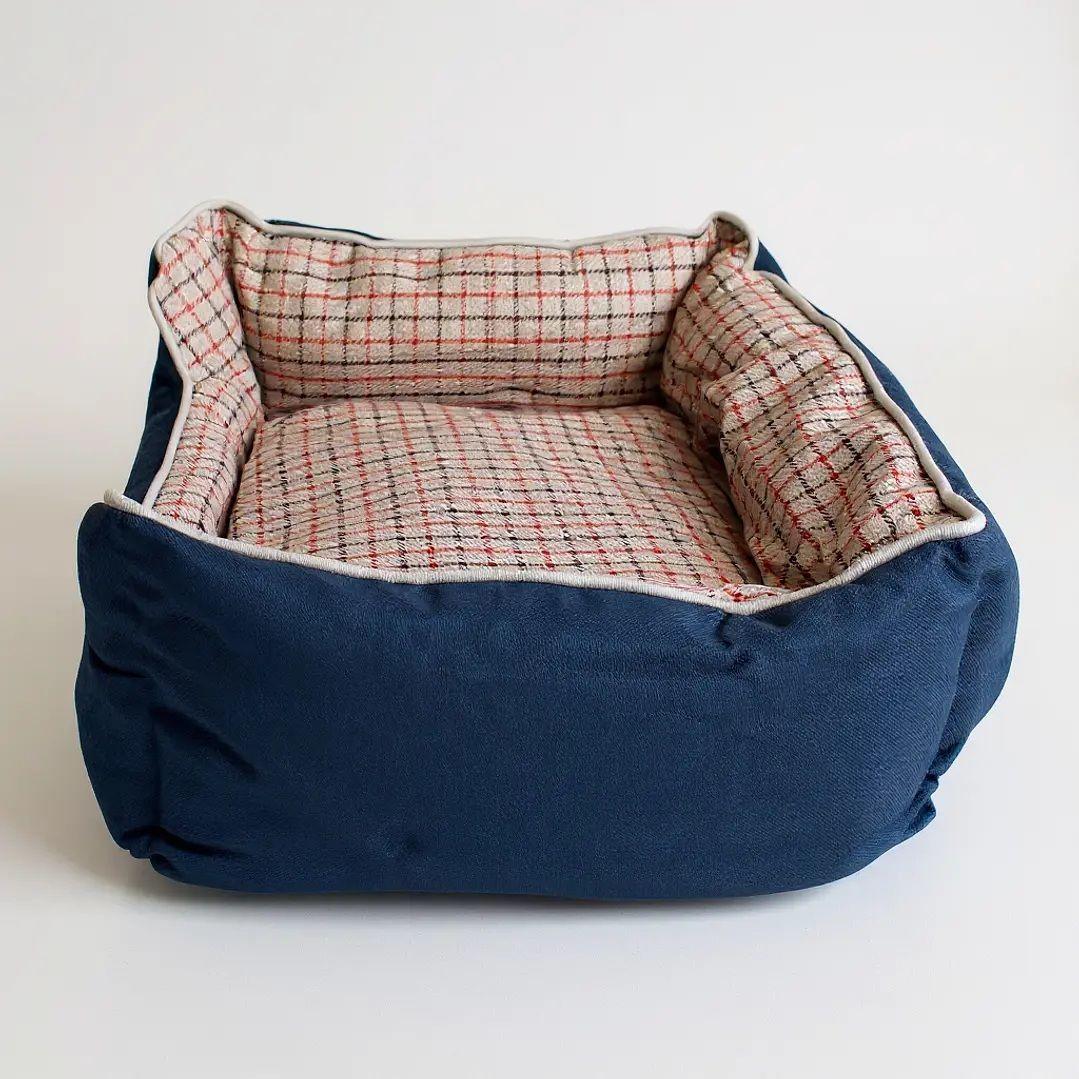 Cama Para Mascotas Espuma - Talla L (Azul)-4