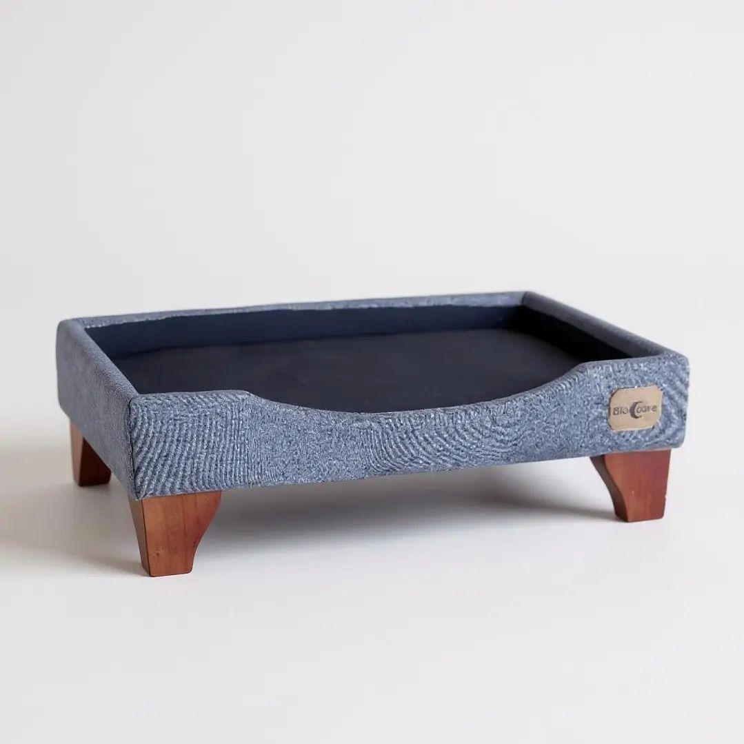Cama de Mascotas - Talla L EXTRA (90x70 cm) / Patas De Madera 11 cm-2