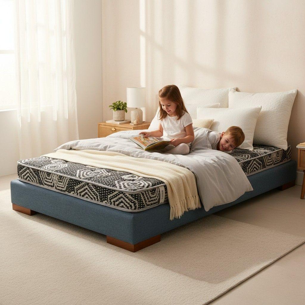 Cama 1.5 Plaza Box 13 cm L180 cm Colchon Ideal Pata 4.5 Cm-0