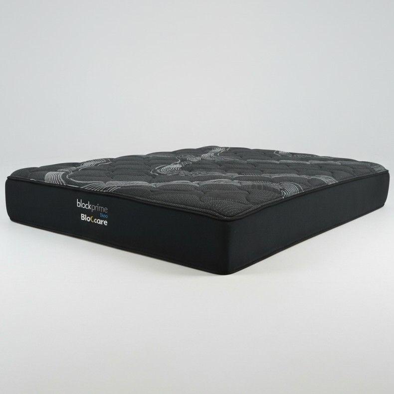 Cama King Box 8 cm L200 cm Colchon Black Prime Modelo Uno Con Rueda Divan Gris-4