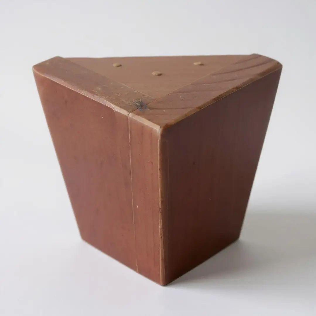 Kit De 4 patas Rectas Para Cama Europea Altura 11 cm - Color Roble Oscuro-4