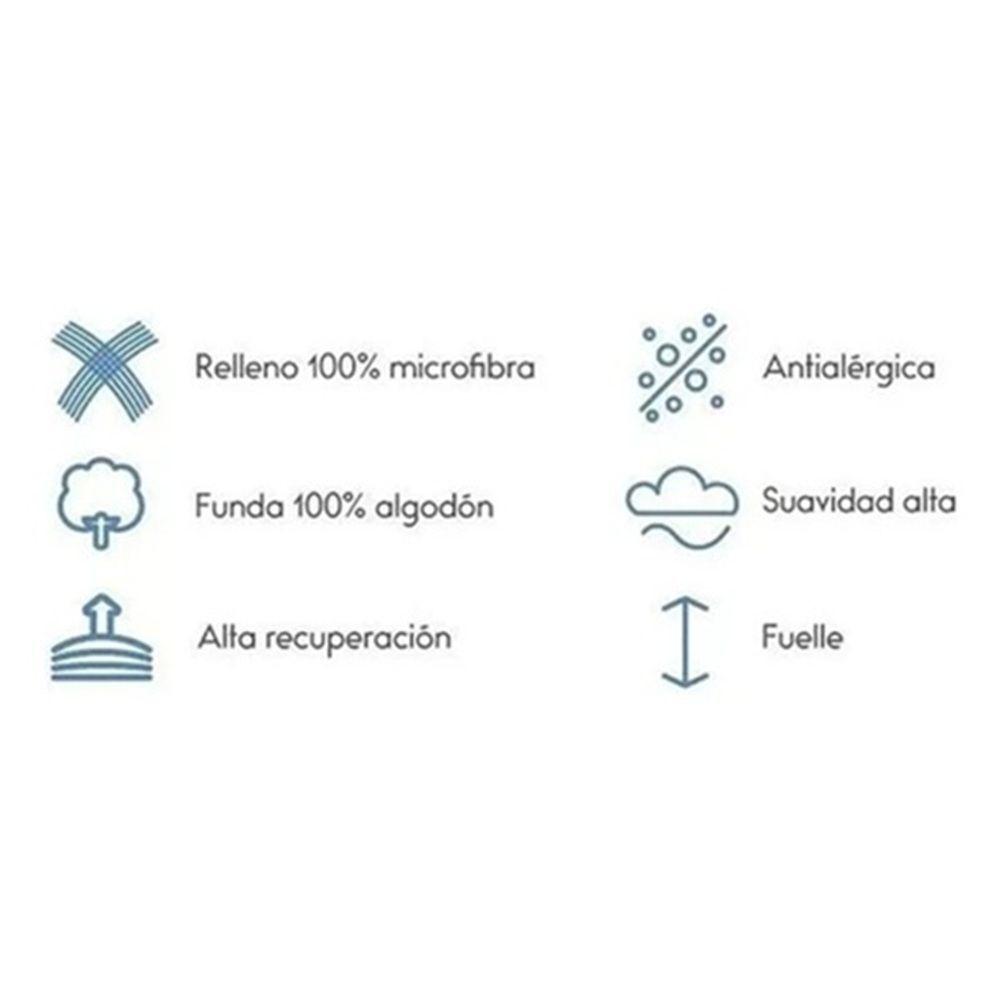 Almohada Feel Microfibra King 50 X 90cm - Rosen-3