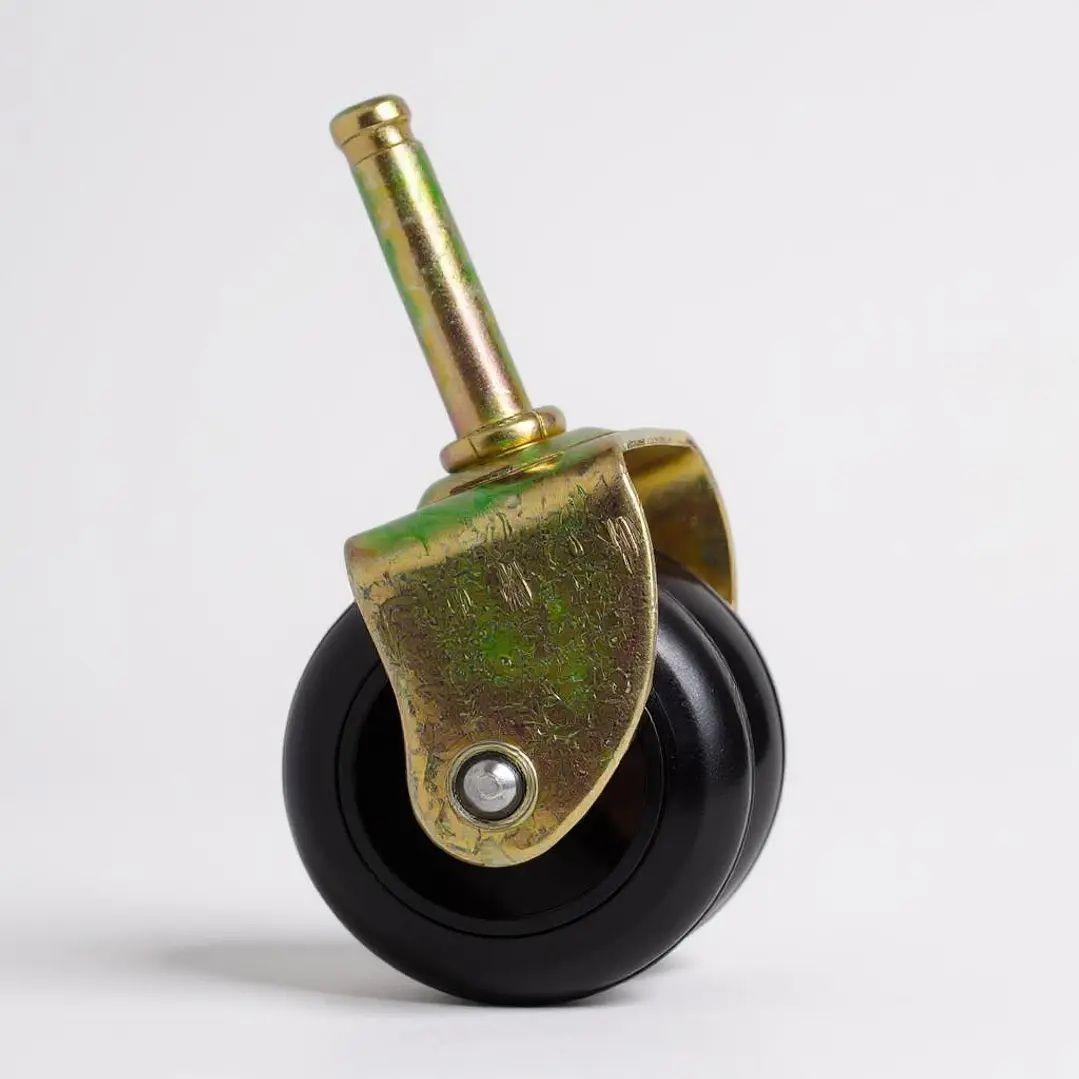 Rueda Doble Para Camas Cic, Flex - Sin Frenos (Cafe)-1