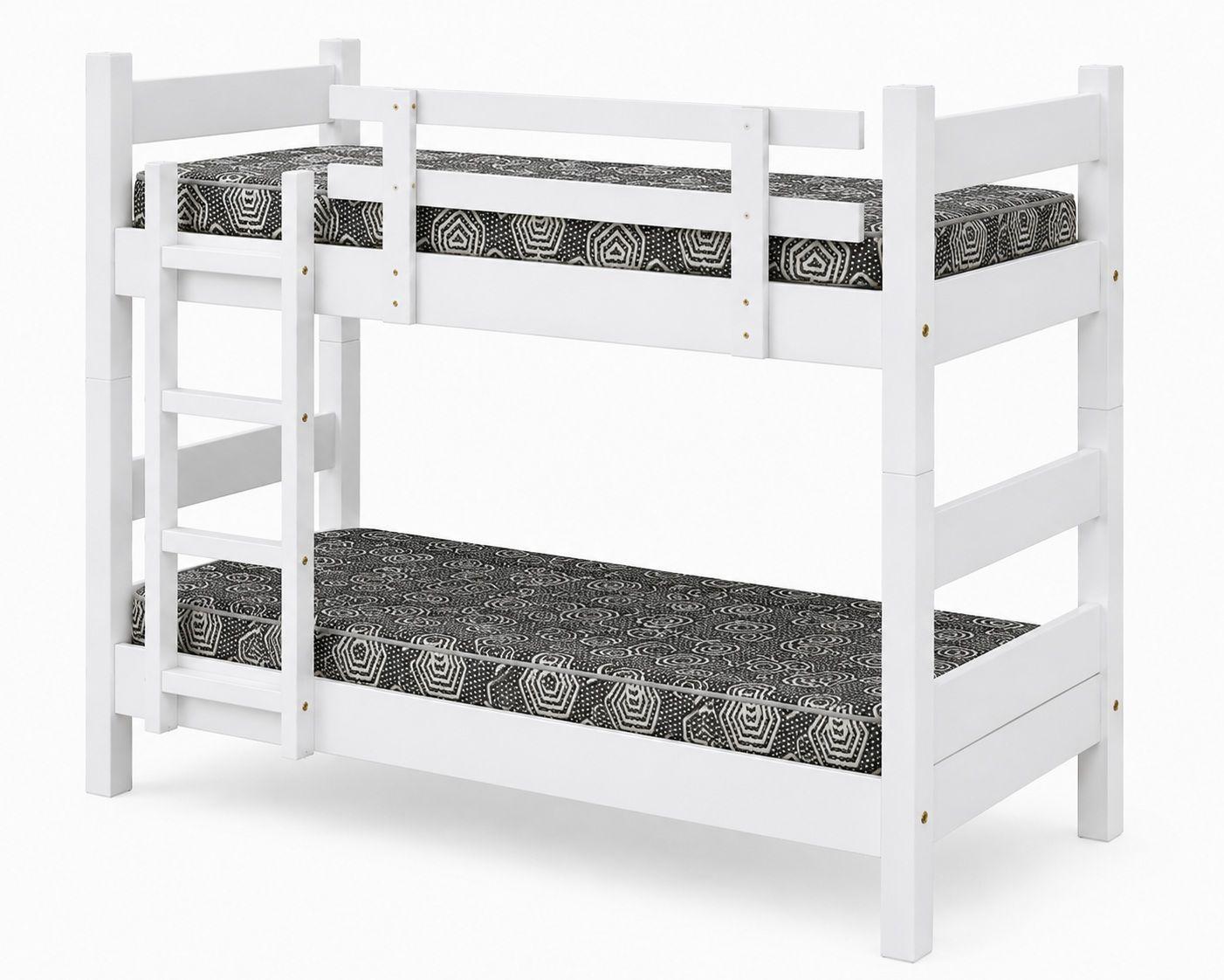 Camarote Desmontable Doble L200 cm Colchones Ideal 1 5 Plaza BLANCO-1