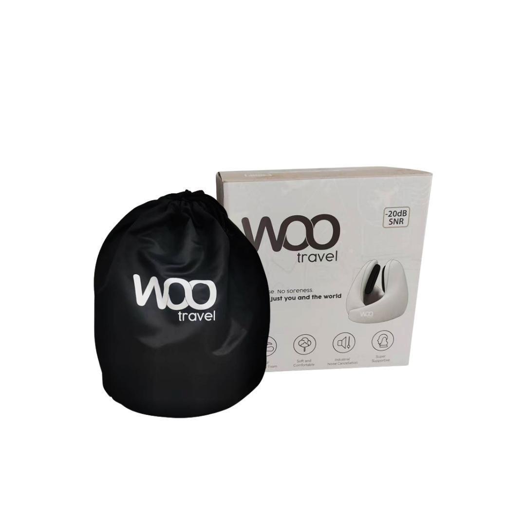 Woo Travel – Almohada de viaje con reducción de ruido-1