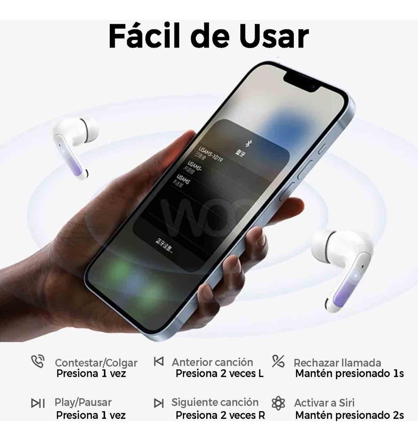 Audífonos Bluetooth Enc Usams Xd19-2