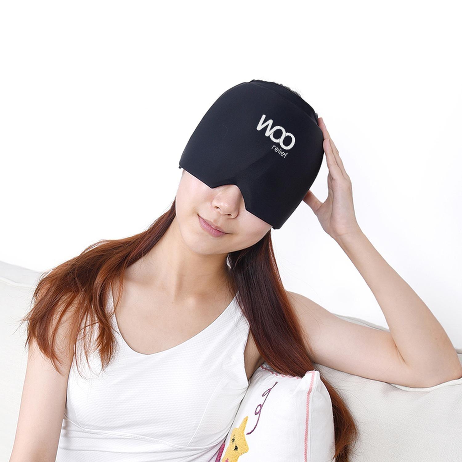 Woo Relief Gorro de Gel Frio Migraña Dolor de Cabeza-5