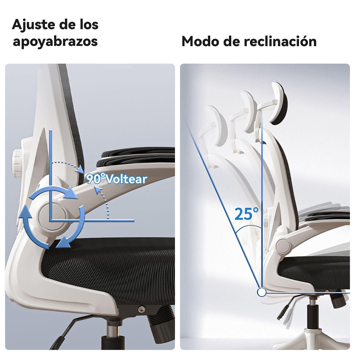 Silla Amia Ergon mica Silla De Escritorio Soporte Lumbar Ajustable Silla de Oficina Ejecutiva-3