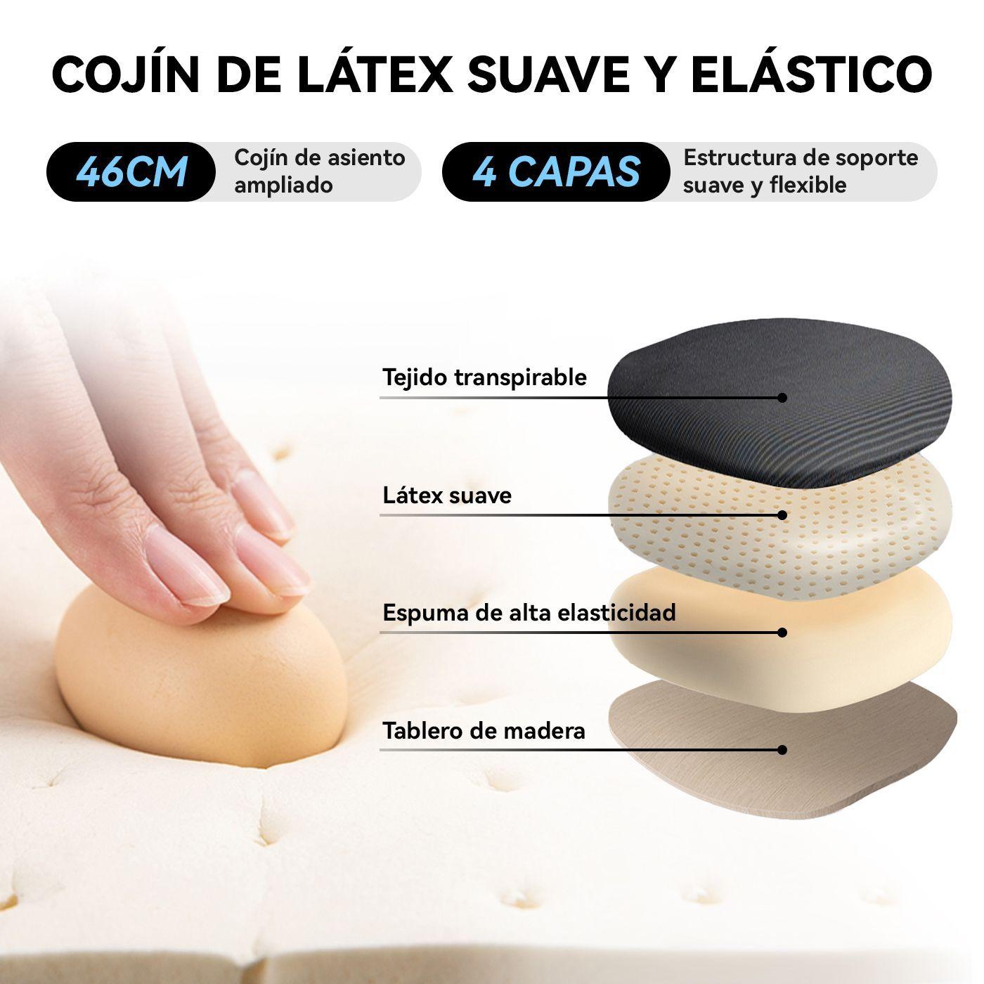 Silla Carla Ergon mica Asiento De Memoria Soporte Lumbar Bionico Silla De Oficina Escritorio-4