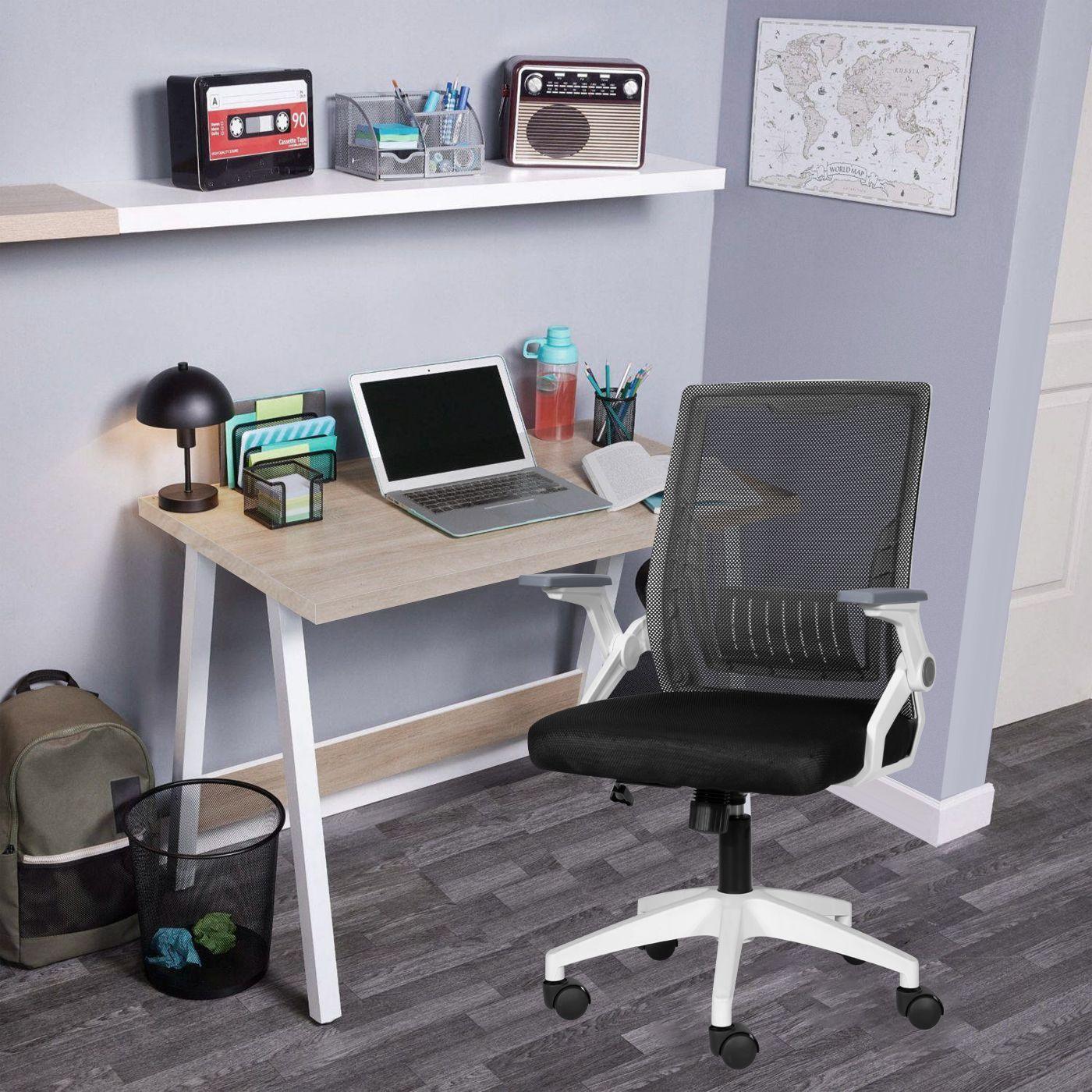 Escritorio 100x58x75 cm Blanco y Oak-2