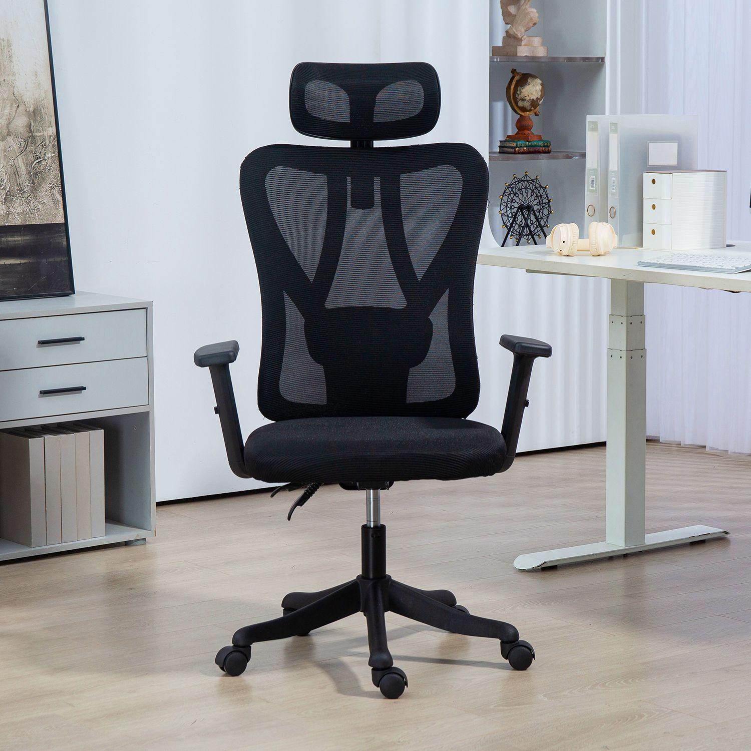 Silla De Oficina Ergon mica Reclinable Reposacabeza 3D Apoyabrazo Ajustable-8