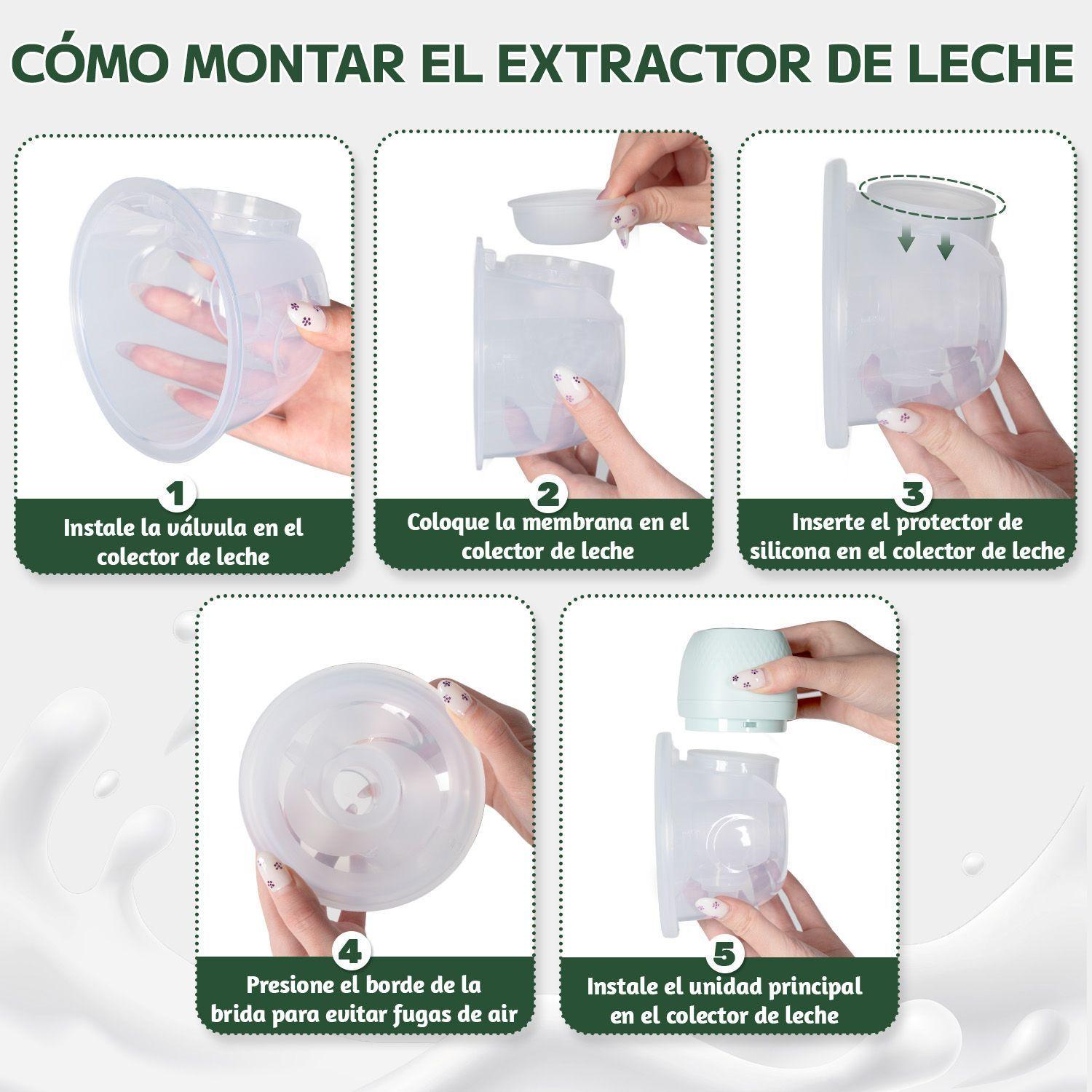 2pcs Extractor De Leche Portatil Sacaleche Electrico 150ml-4