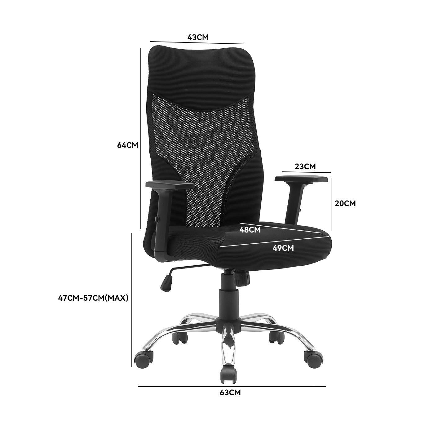 Silla Nerea Ejecutiva Ergonomica Apoyabrazo Ajustable Silla de Oficina de Escritorio Malla-4