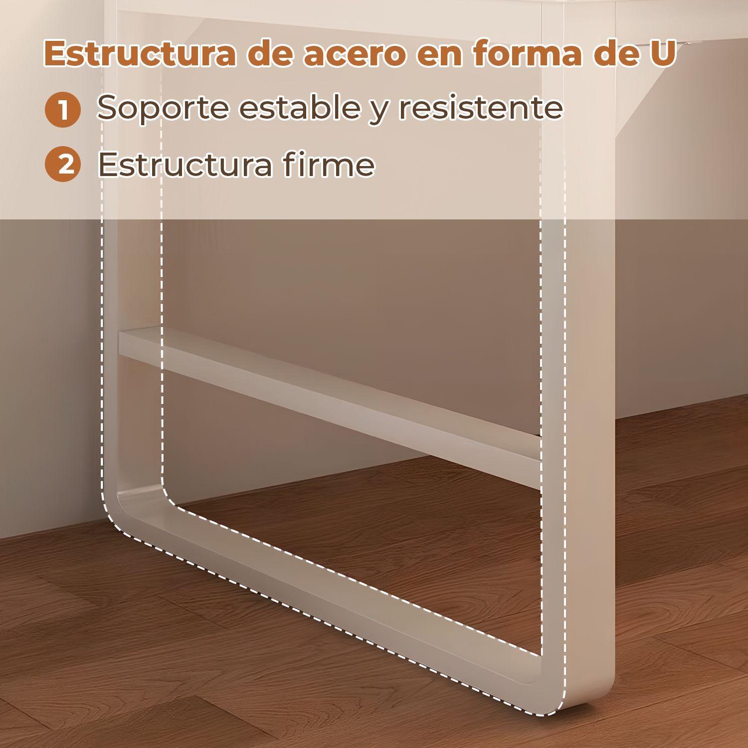 Escritorio Con Cajonera Movil 120cm Pata Metalica Oficina-2