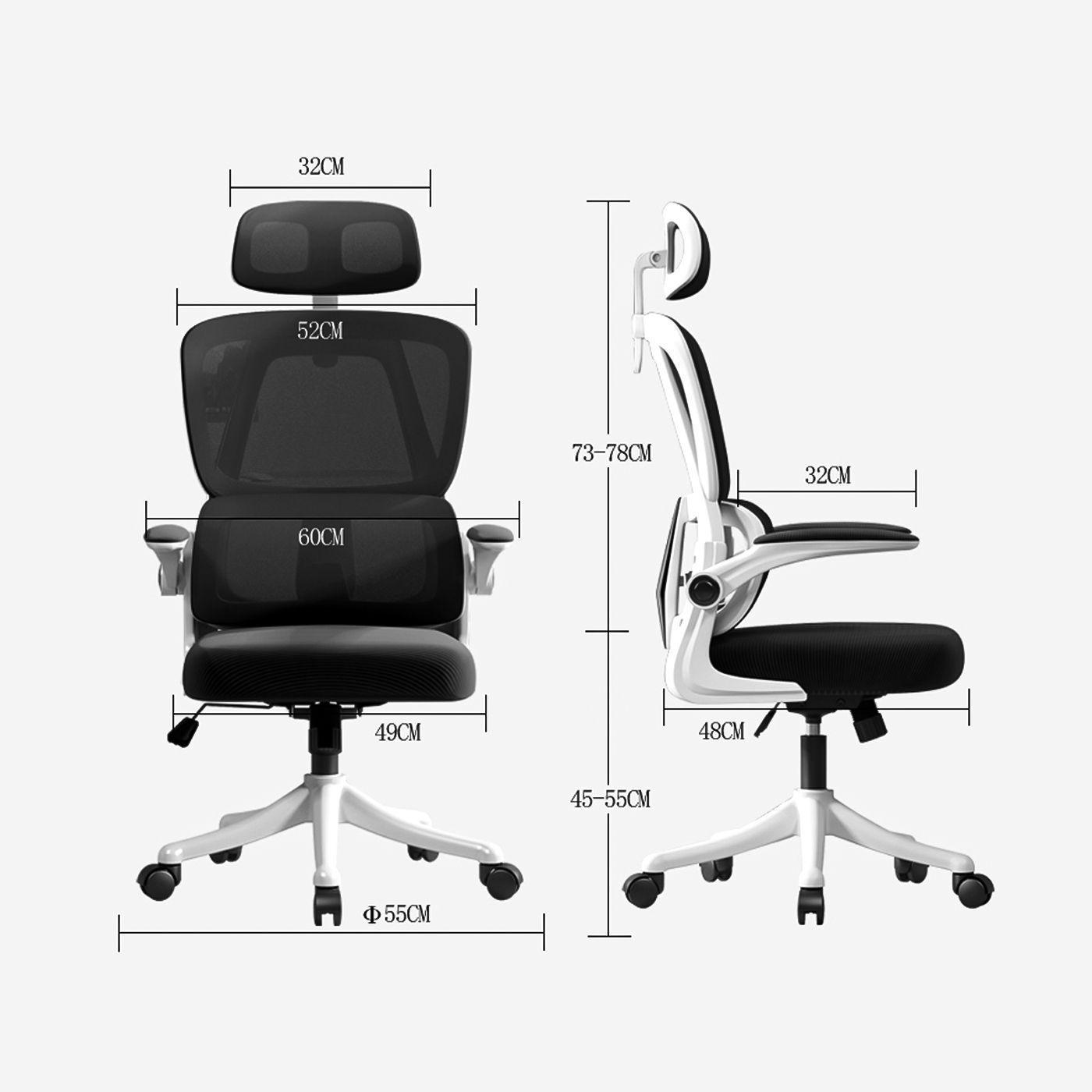 Silla Amia Ergonomica Silla De Escritorio Soporte Lumbar Elastico Oficina-8