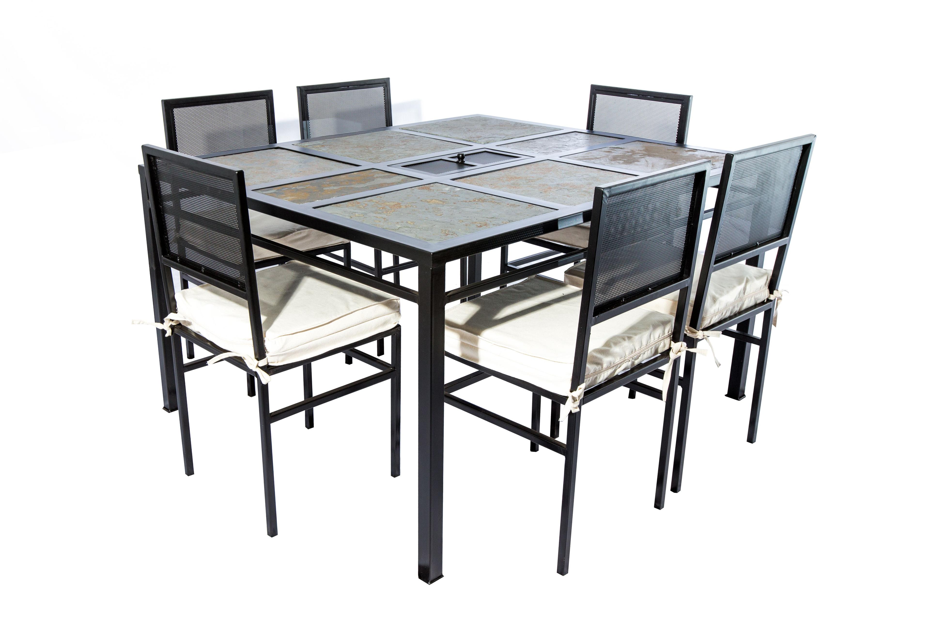 Juego de Comedor Brasero 6 personas-0